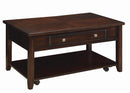 Bradford Rectangular Lift Top Coffee Table Walnut - NY Furniture Direct (NY)