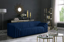 Naya Navy Velvet Sofa