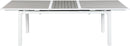 Nizuc Grey manufactured wood Outdoor Patio Extendable Aluminum Dining Table