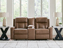 Mackmenville Reclining Loveseat with Console - NY Furniture Direct (NY)
