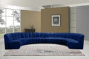 Infinity Navy Velvet 8pc. Modular Sectional