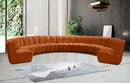 Infinity Cognac Velvet 9pc. Modular Sectional