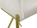 Xavier Cream Velvet Counter Stool