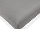 Nizuc Grey Waterproof Fabric Outdoor Patio Aluminum Armless Chair