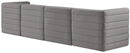 Quincy Grey Velvet Modular Sofa