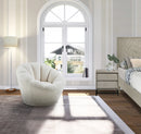 Dream White Faux Sheepskin Fur Accent Chair