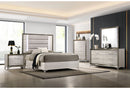 Zambrano White Bed with LED