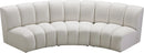 Infinity Cream Velvet 3pc. Modular Sectional