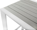 Nizuc Grey manufactured wood Outdoor Patio Aluminum Square Bar Table