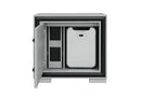 Amelia Grey/Black Nightstand with Cooler and Speaker