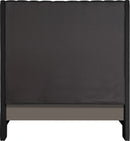Fritz Black Velvet Queen Bed
