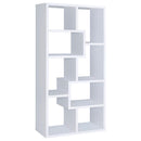 Theo 10-shelf Bookcase White - NY Furniture Direct (NY)