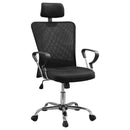 Stark Mesh Back Office Chair Black and Chrome - NY Furniture Direct (NY)