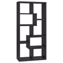 Theo 10-shelf Bookcase Cappuccino - NY Furniture Direct (NY)