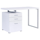 Brennan 3-drawer Office Desk White - NY Furniture Direct (NY)