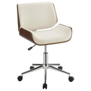 Addington Adjustable Height Office Chair Ecru and Chrome - NY Furniture Direct (NY)