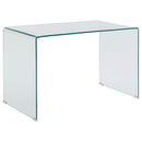 Ripley Glass Writing Desk Clear - NY Furniture Direct (NY)