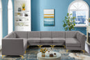 Alina Grey Velvet Modular Sectional