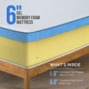 Artemisia 6" Full, Queen, & Twin Memory Foam Mattress