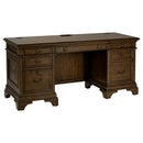 Hartshill Credenza with Power Outlet Burnished Oak - NY Furniture Direct (NY)