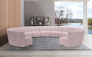 Infinity Pink Velvet 11pc. Modular Sectional