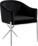 Xavier Black Velvet Dining Chair