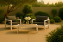 Nizuc Brown manufactured wood Outdoor Patio Aluminum Coffee Table