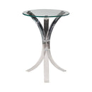 Emmett Round Accent Table Clear - NY Furniture Direct (NY)