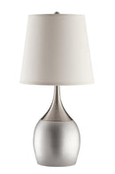 Tenya Empire Shade Table Lamps Silver and Chrome (Set of 2) - NY Furniture Direct (NY)