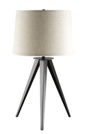 Sabat Tripod Base Table Lamp Black and Light Grey - NY Furniture Direct (NY)