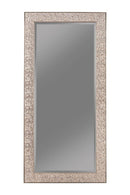 Rollins Rectangular Floor Mirror Silver Sparkle - NY Furniture Direct (NY)