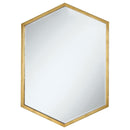 Bledel Hexagon Shaped Wall Mirror Gold - NY Furniture Direct (NY)