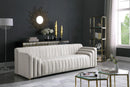 Naya Cream Velvet Sofa