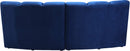 Infinity Navy Velvet 2pc. Modular Sectional