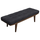 Wilson Upholstered Tufted Bench Taupe and Natural - NY Furniture Direct (NY)