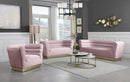 Bellini Pink Velvet Sofa