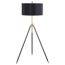 Zabka Tripod Floor Lamp Black and Gold - NY Furniture Direct (NY)