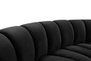 Infinity Black Velvet 10pc. Modular Sectional