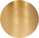 Cylinder Brushed Gold End Table