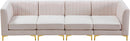Alina Pink Velvet Modular Sectional