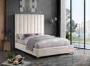 Via Cream Velvet Full Bed