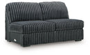 Midnight-Madness Double Chaise 3-Piece Sectional - NY Furniture Direct (NY)