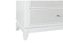 Alina White Nightstand with LED and USB