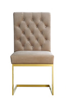 Cameron Beige Velvet Dining Chair