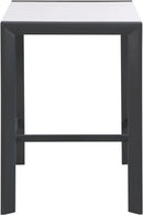 Nizuc White manufactured wood Outdoor Patio Aluminum Square Bar Table