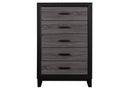 Lisbon Grey and Black Chest