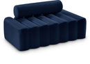 Melody Navy Velvet Loveseat