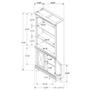 Hartshill Bookcase with Cabinet