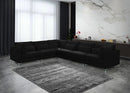 Julia Black Velvet Modular Sectional (6 Boxes)