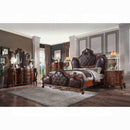 Picardy PU & Cherry Oak Queen Bed - NY Furniture Direct (NY)